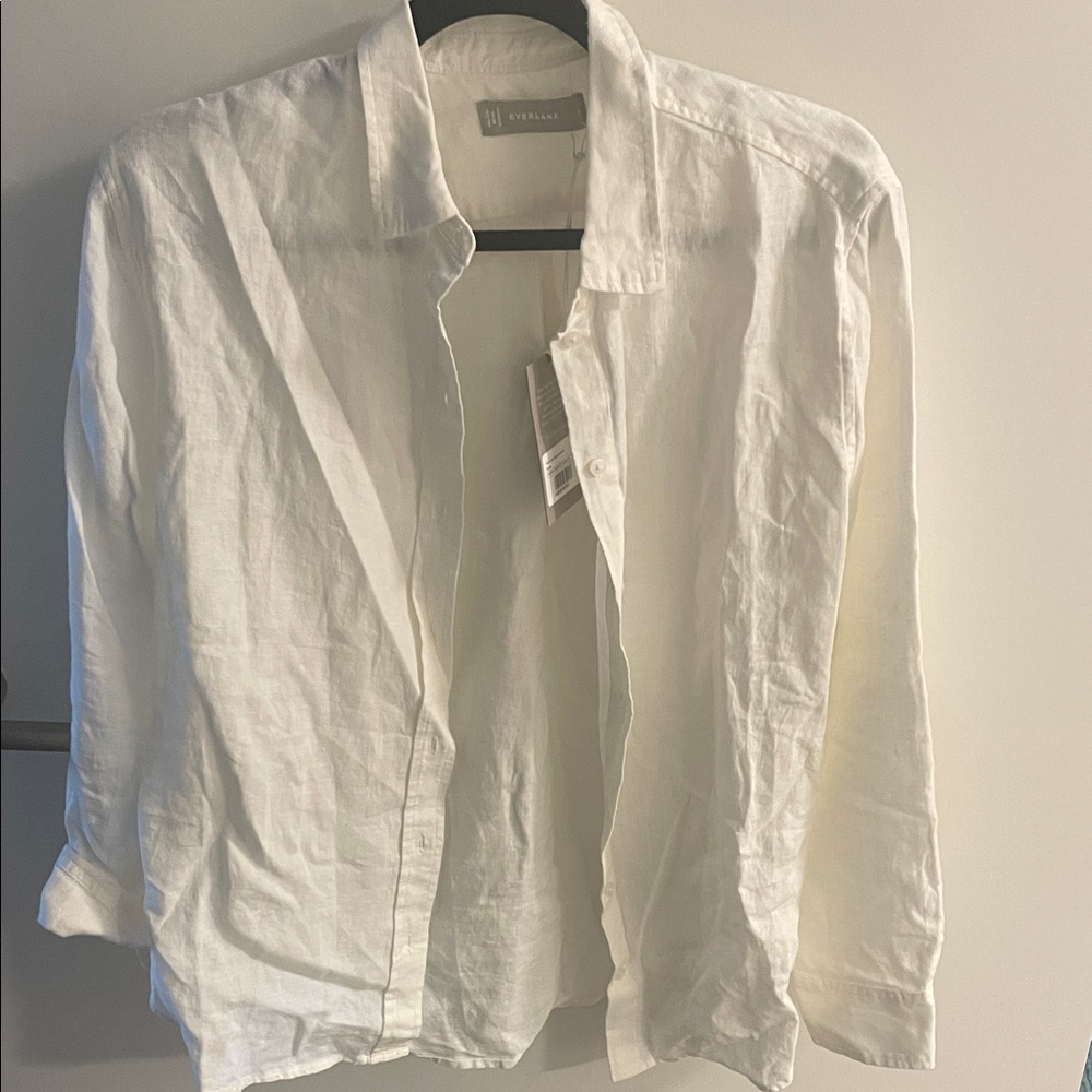 Everlane Relaxed Linen button down, NWT size 6